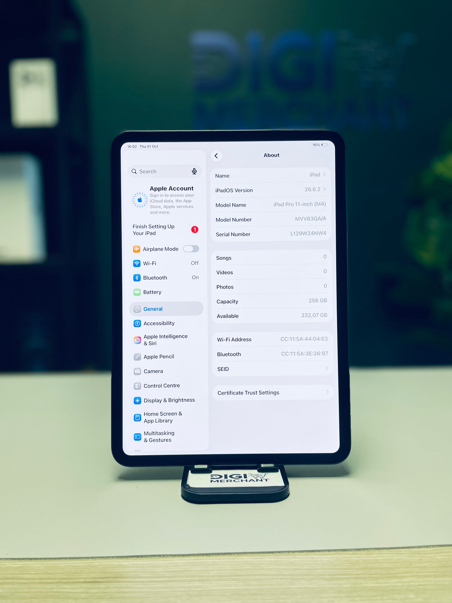 iPad Pro 11-inch M4 | Wi-Fi | 256gb - Space Black (Pre-owned | A-Grade)