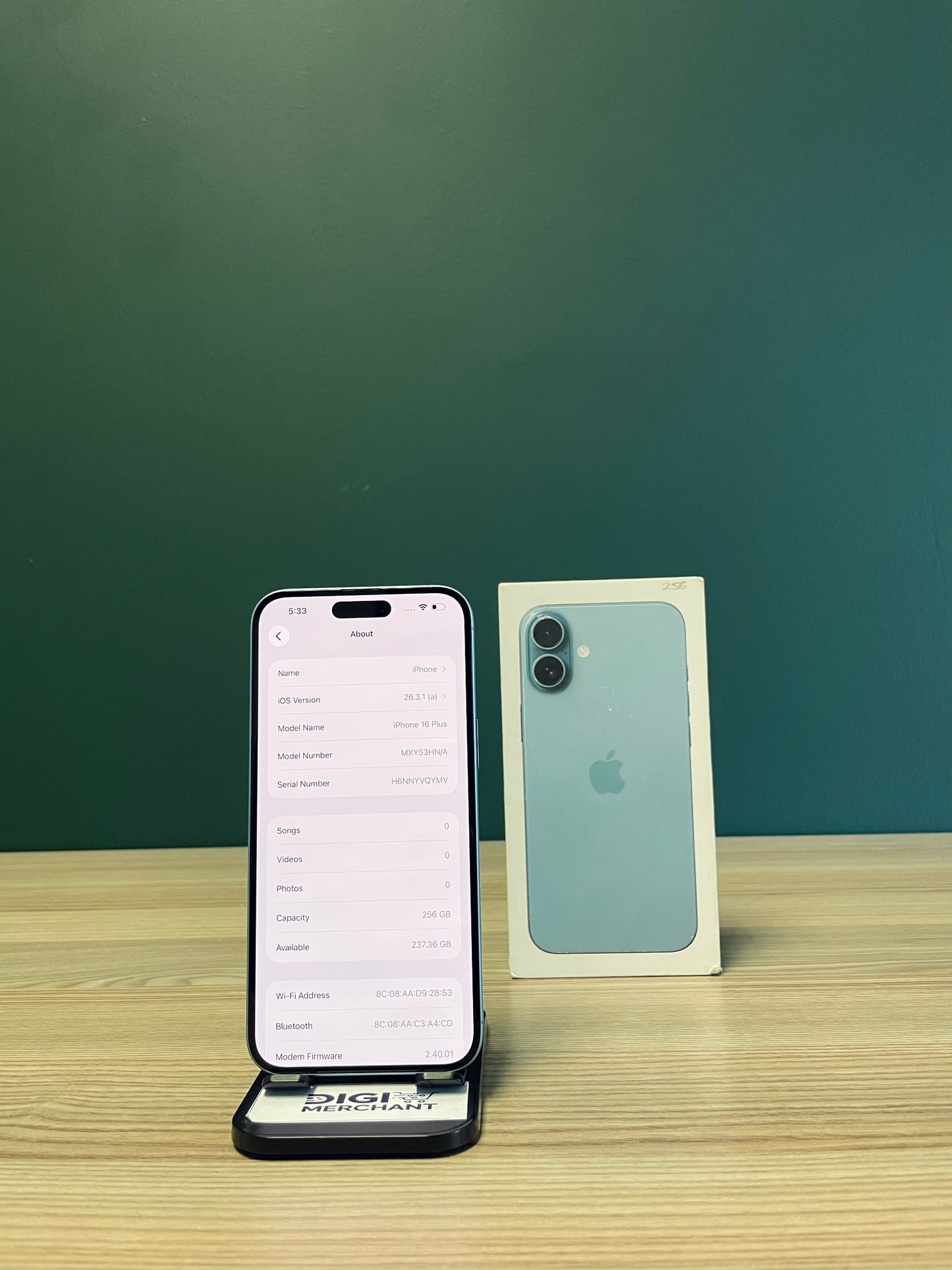 iPhone 16 Plus 256GB - Teal (Pre-owned | B-Grade)
