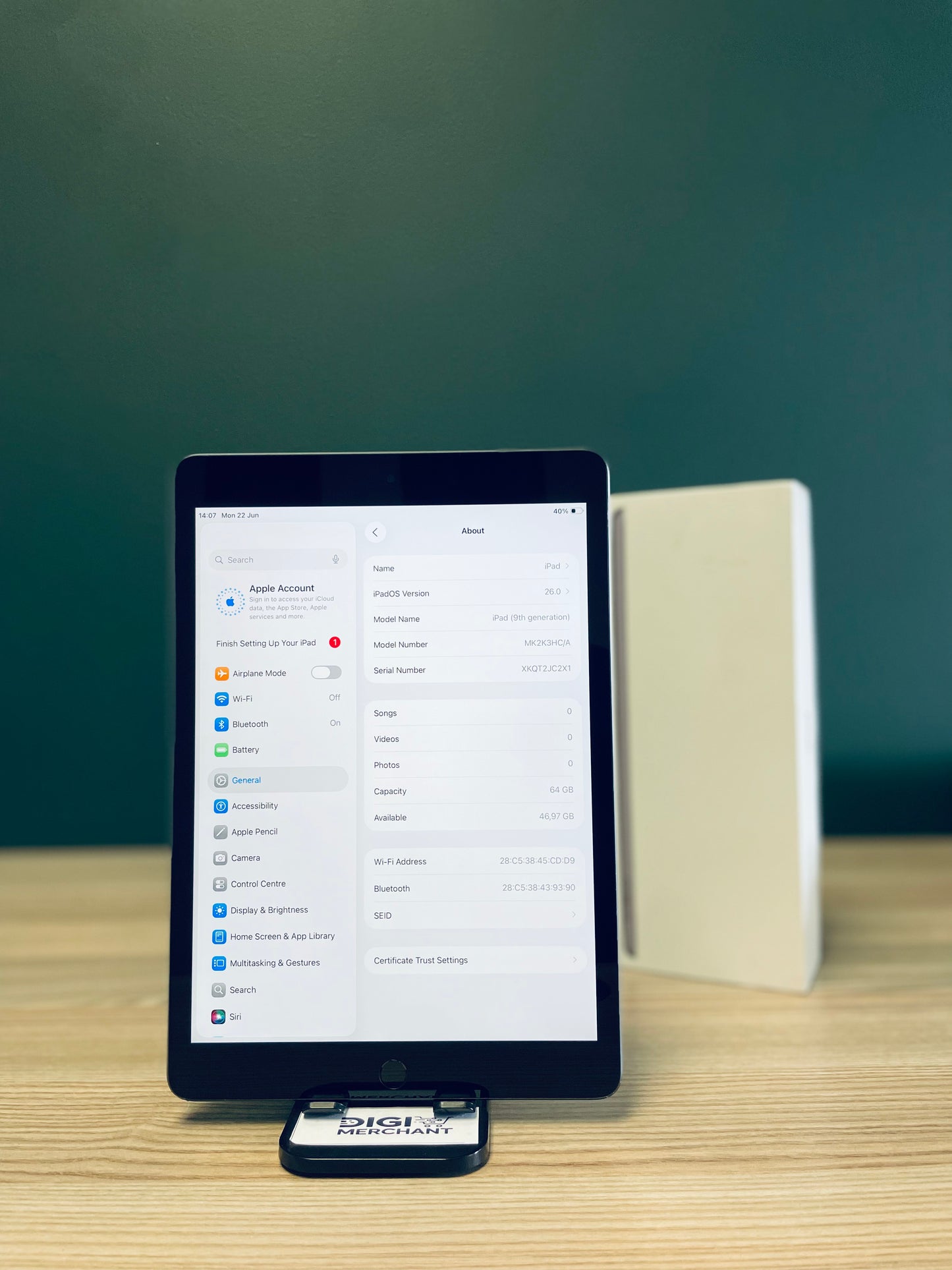 iPad 9th Gen | Wi-Fi | 64gb - Space Grey (Pre-owned | B-Grade)