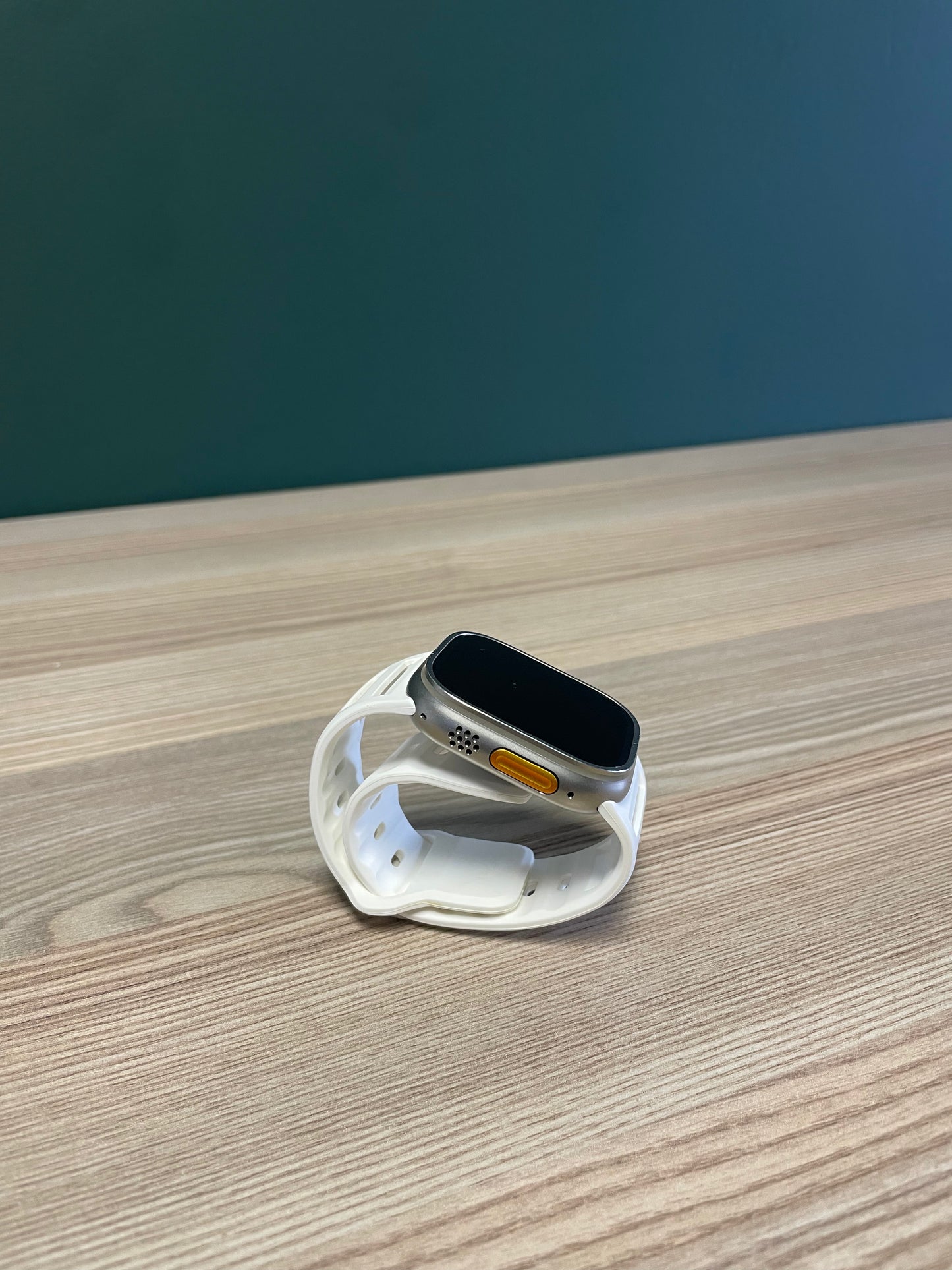 Apple Watch Ultra 1 Titanium Case With White Sports Band - (Pre-owned)