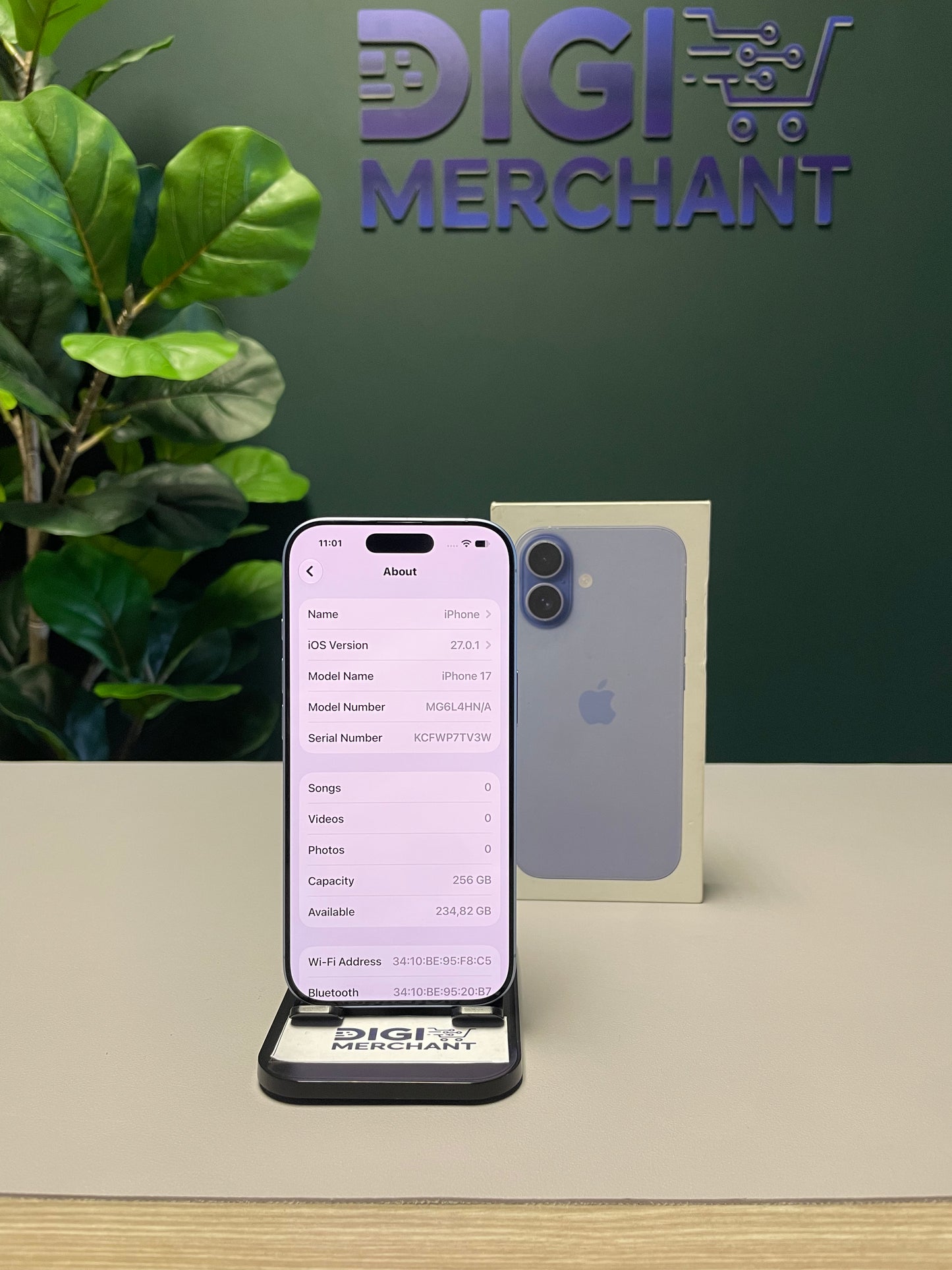 Apple iPhone 17 256GB - Mist Blue (Pre-owned | Pristine)