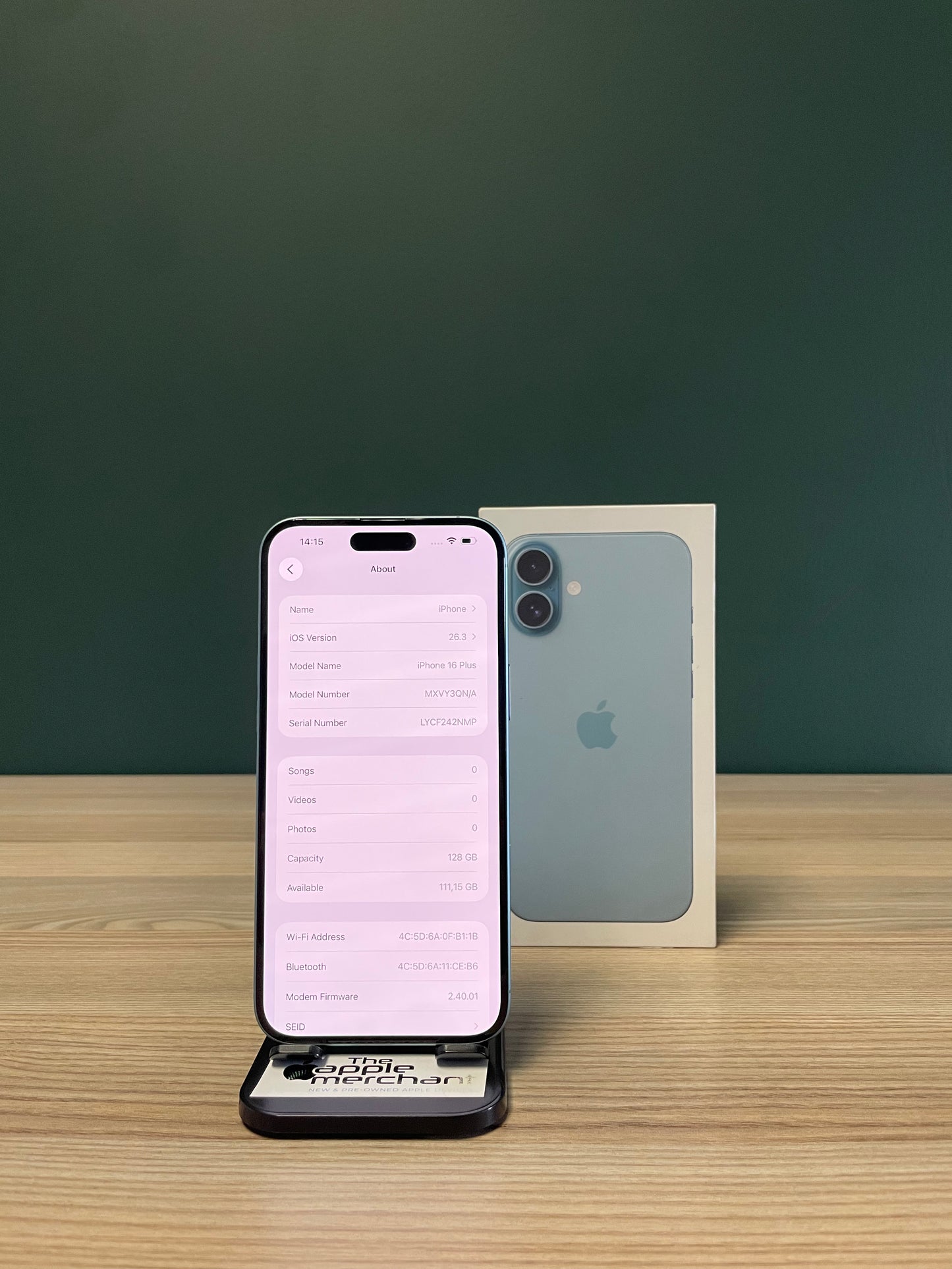 iPhone 16 Plus 128GB - Teal (Pre-owned | A-Grade)