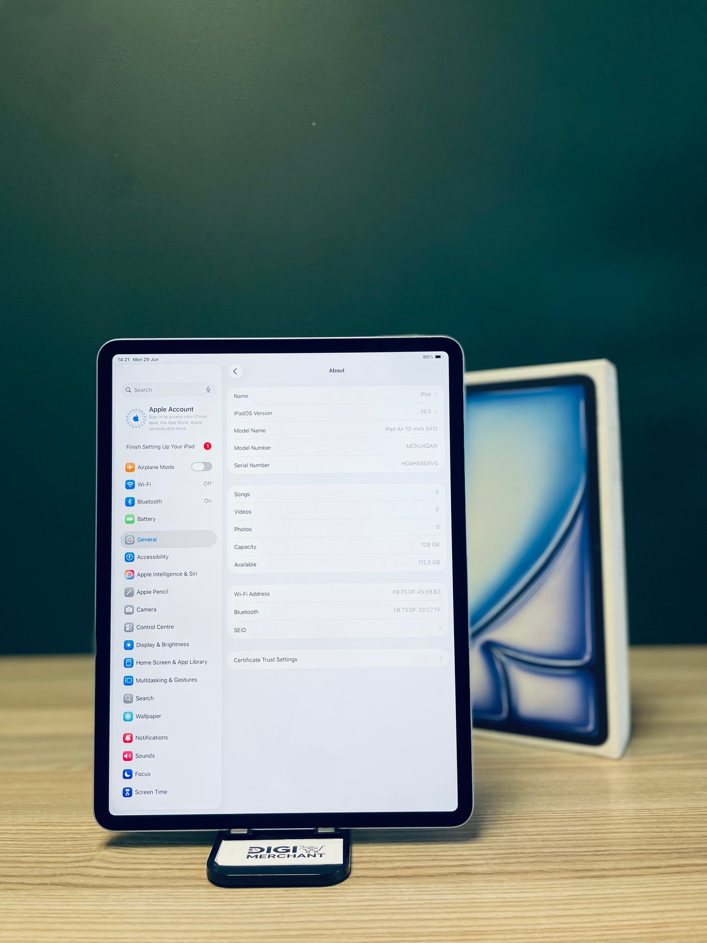 iPad Air 13-inch M3 | Wi-Fi | 128gb - Blue (Pre-owned | A-Grade - Pristine)