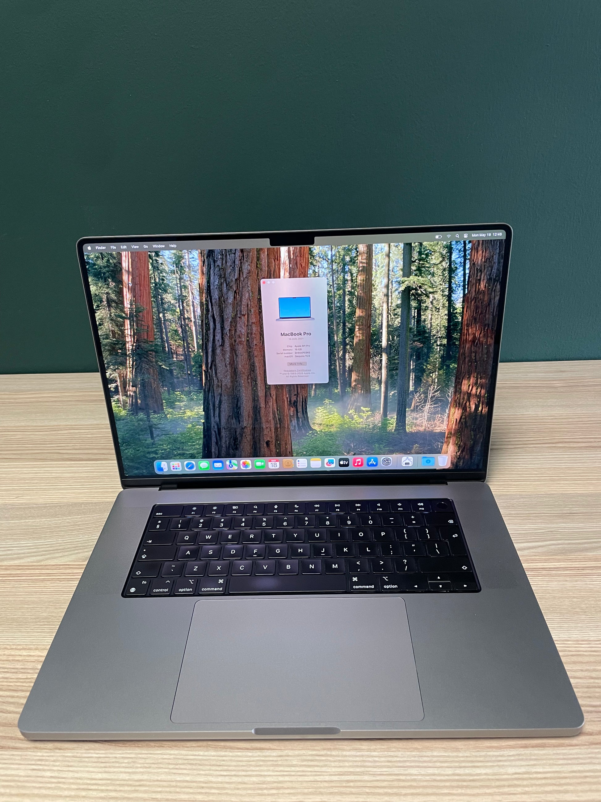Apple MacBook M1 Pro 16-inch 512GB | 16GB - Space Grey (Pre-owned