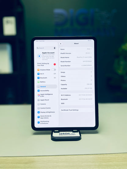 iPad Pro 11-inch M4 | Wi-Fi | 256gb - Space Black (Pre-owned | A-Grade)