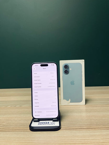 iPhone 16 128GB - Teal (Pre-owned | B-Grade)