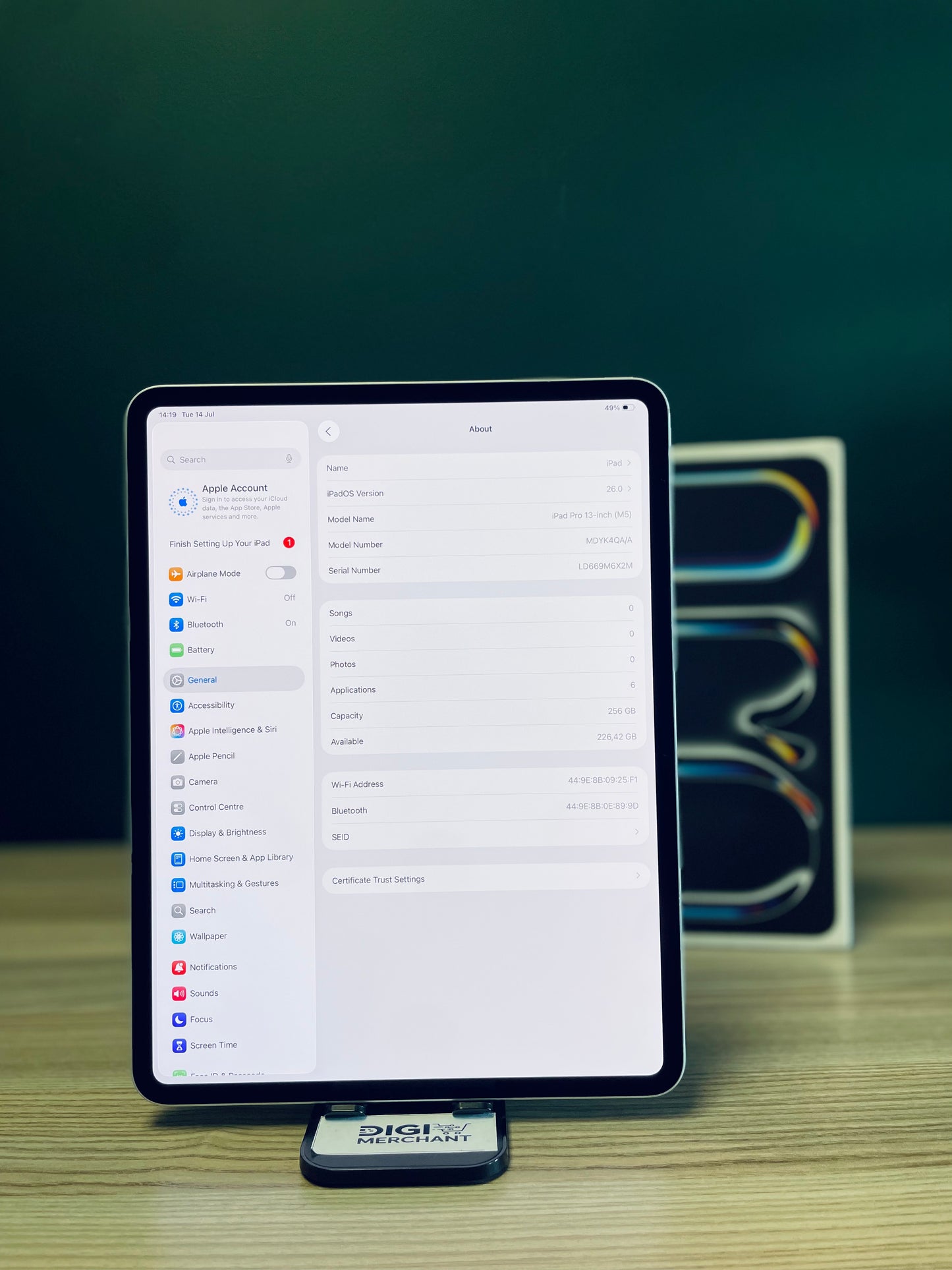 iPad Pro 13-inch M5 | Wi-Fi | 256gb - Silver (Pre-owned | A-Grade Pristine)