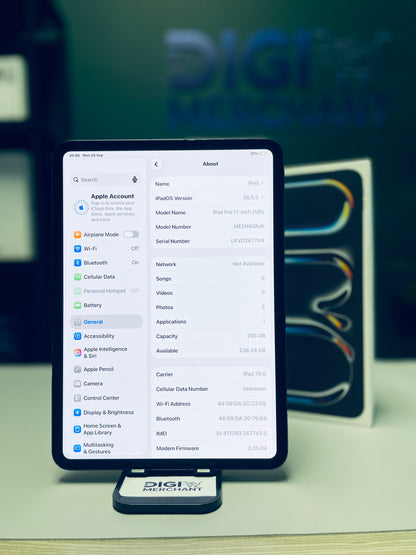 iPad Pro 11-inch M5 | Wi-Fi + Cellular | 256gb - Space Black (Pre-owned | B-Grade)