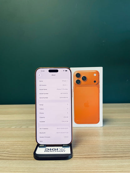 iPhone 17 Pro Max 256GB - Cosmic Orange (Pre-owned | A-Grade)