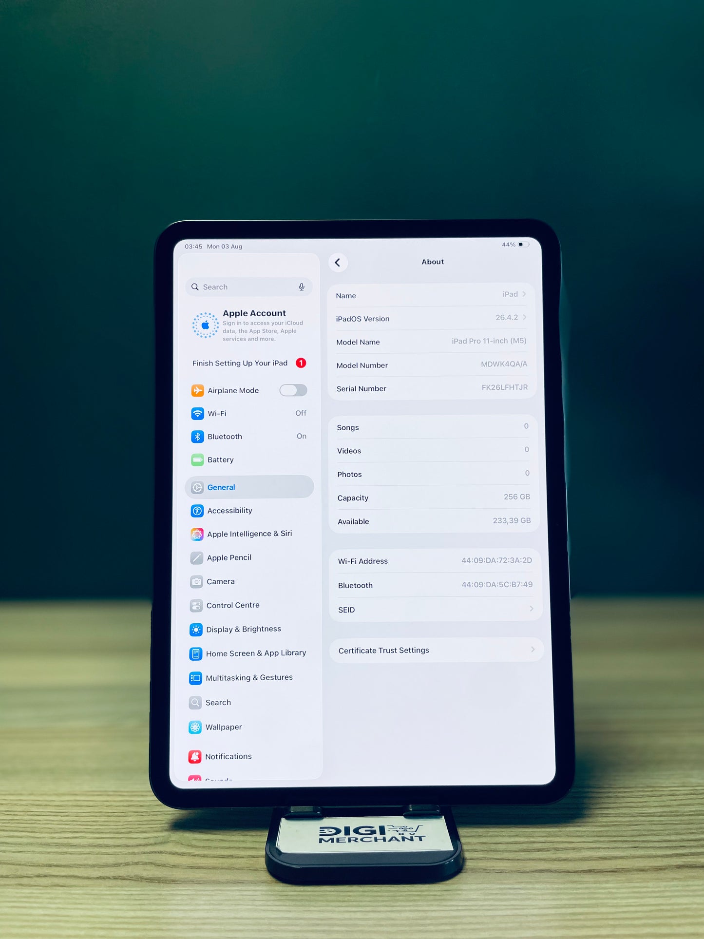 iPad Pro 11-inch M5 | Wi-Fi | 256gb - Space Black (Pre-owned | B-Grade)