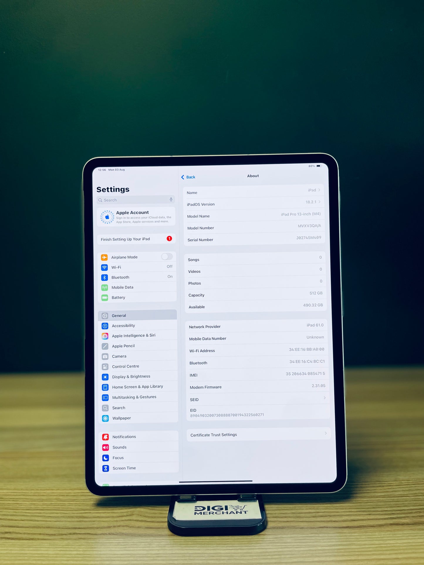 iPad Pro 13-inch M4 | Wi-Fi + Cellular | 512gb - Silver (Pre-owned | A-Grade)
