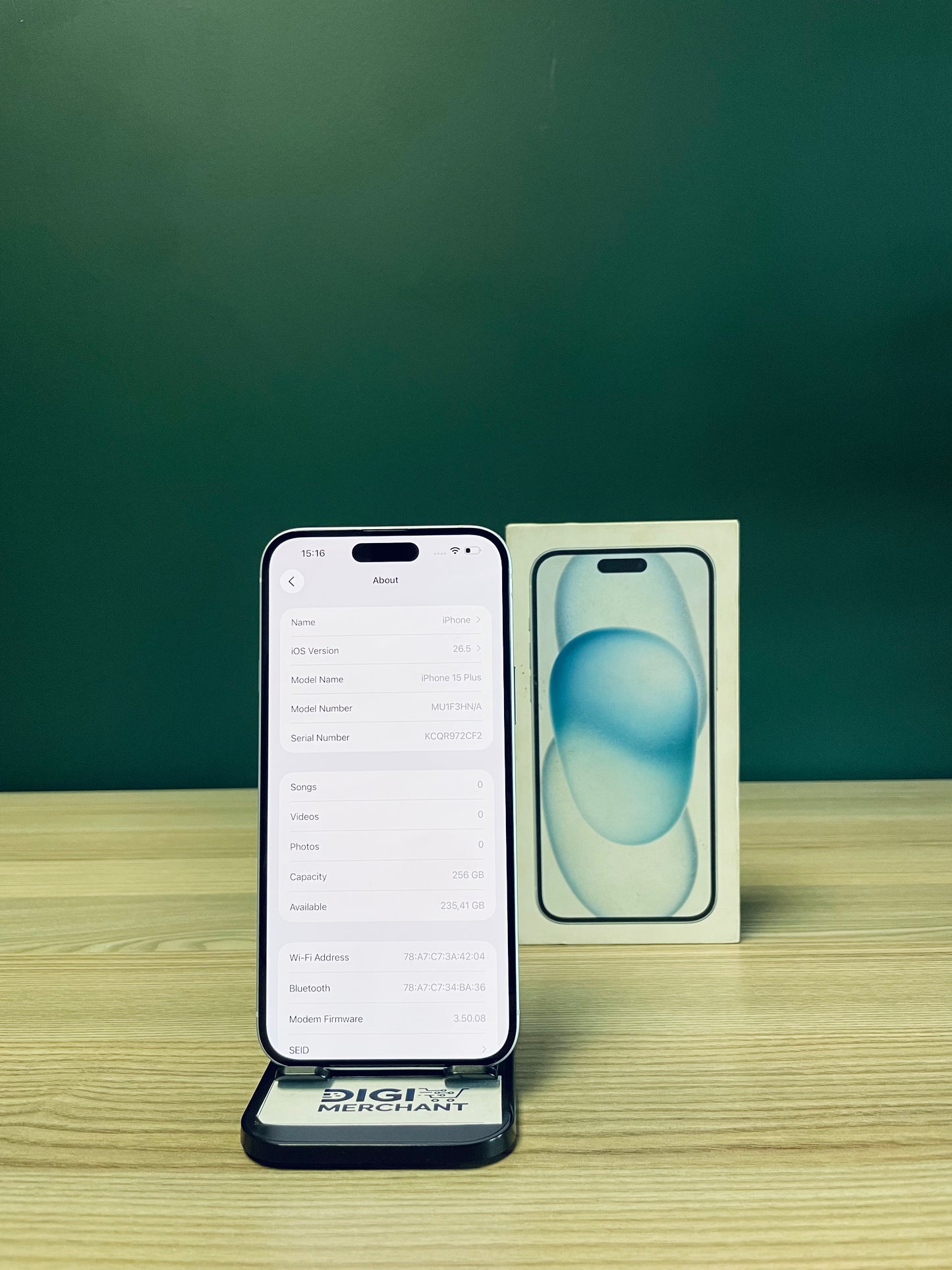 iPhone 15 Plus 256GB - Blue (Pre-owned | B-Grade)