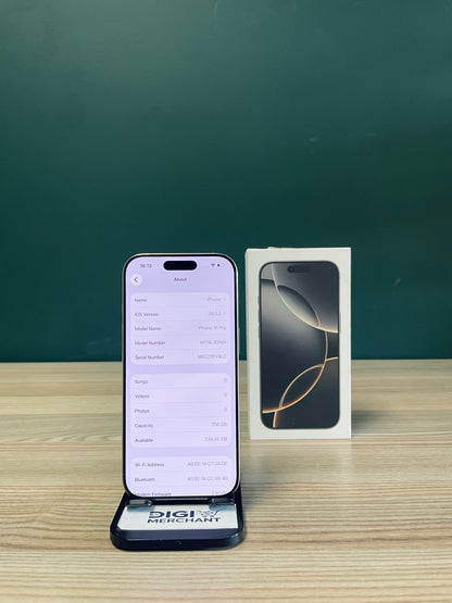 Apple iPhone 16 Pro 256GB - Natural Titanium (Pre-owned | A-Grade)