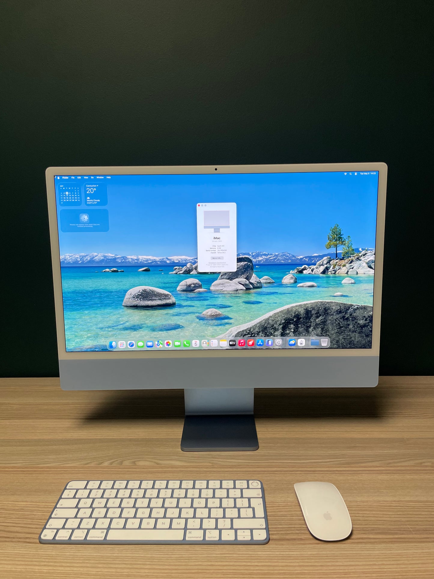 iMac 24-inch M3 Chip | 8-Core CPU, 10-Core GPU | 256GB - Blue (Pre-owned)