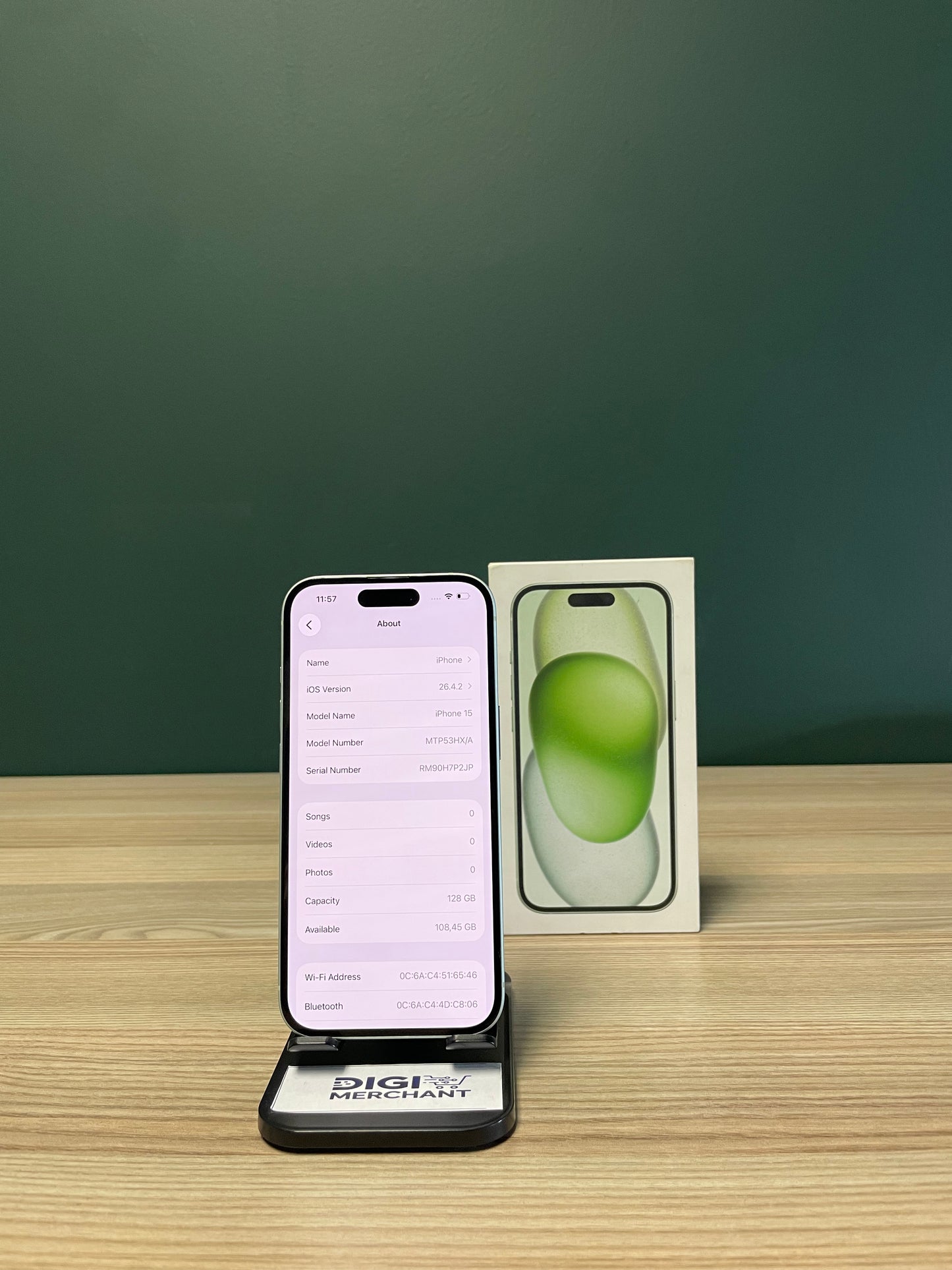 iPhone 15 128GB - Green (Pre-owned | B-Grade)