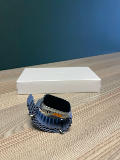 Apple Watch Ultra 3 Natural Titanium Case With Anchor Ocean Band (Pre-owned | A-Grade)
