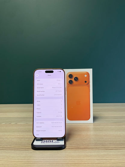 iPhone 17 Pro Max 512GB - Cosmic Orange (Pre-owned)