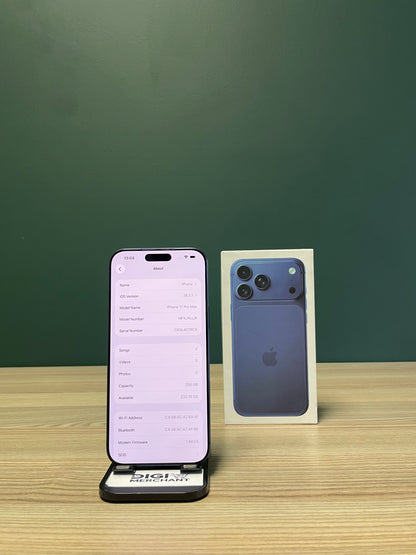 iPhone 17 Pro Max 256GB - Deep Blue eSIM (Pre-owned | A-Grade)