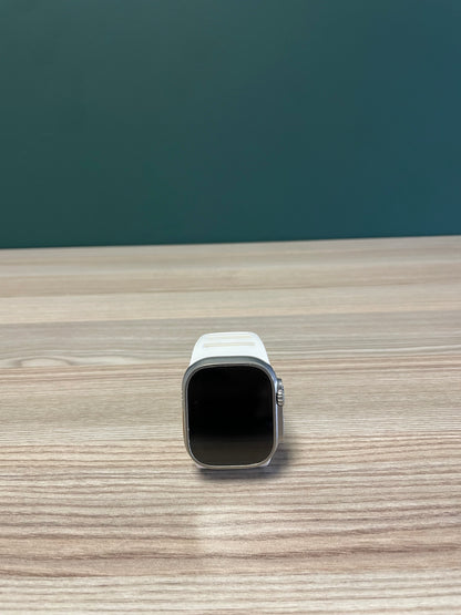 Apple Watch Ultra 1 Titanium Case With White Sports Band - (Pre-owned)