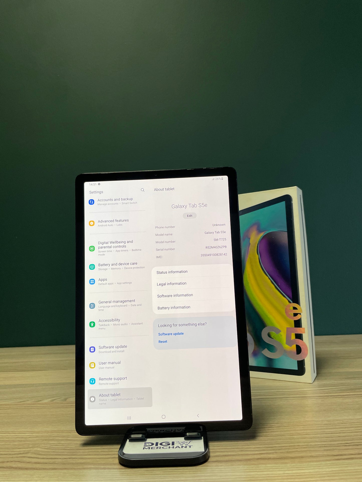 Samsung Tab S5e 64GB WiFi + Cellular With Keyboard Case (Pre-owned)