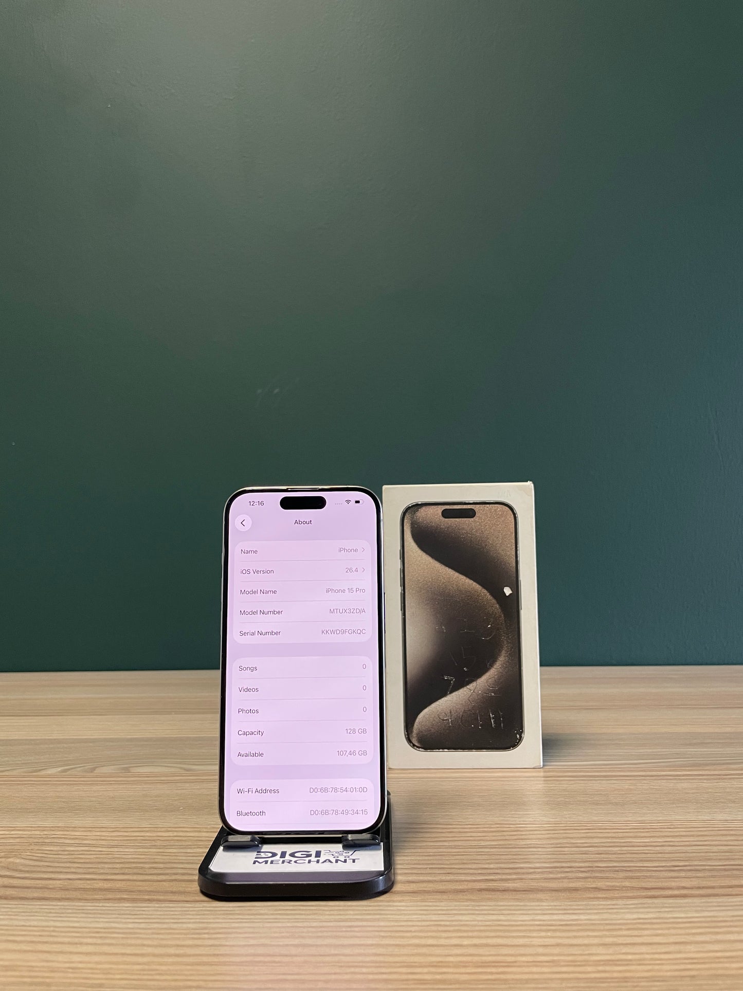 iPhone 15 Pro 128GB - Natural Titanium (Pre-owned | B-Grade)