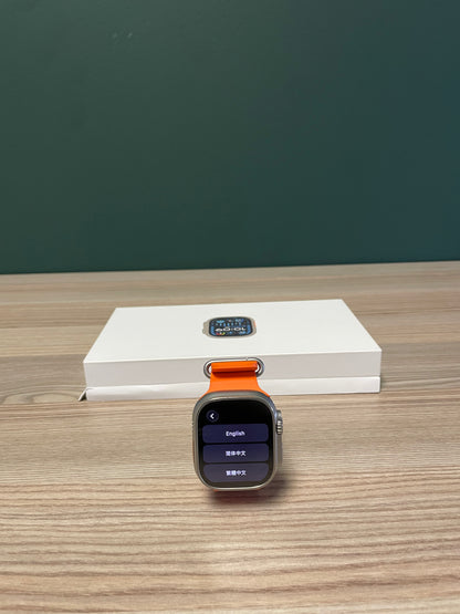 Apple Watch Ultra 2 Titanium Case With Orange Ocean Band (Pre-owned | B-Grade)