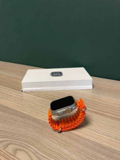 Apple Watch Ultra 2 Titanium Case With Orange Ocean Band (Pre-owned | B-Grade)