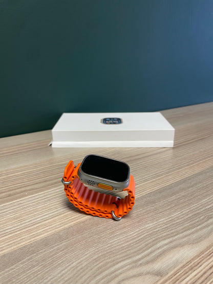 Apple Watch Ultra 2 Titanium Case With Orange Ocean Band (Pre-owned | B-Grade)