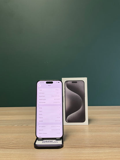iPhone 15 Pro Max 512GB - Black Titanium (Pre-owned | A-Grade Pristine)