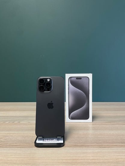 iPhone 15 Pro Max 512GB - Black Titanium (Pre-owned | A-Grade Pristine)