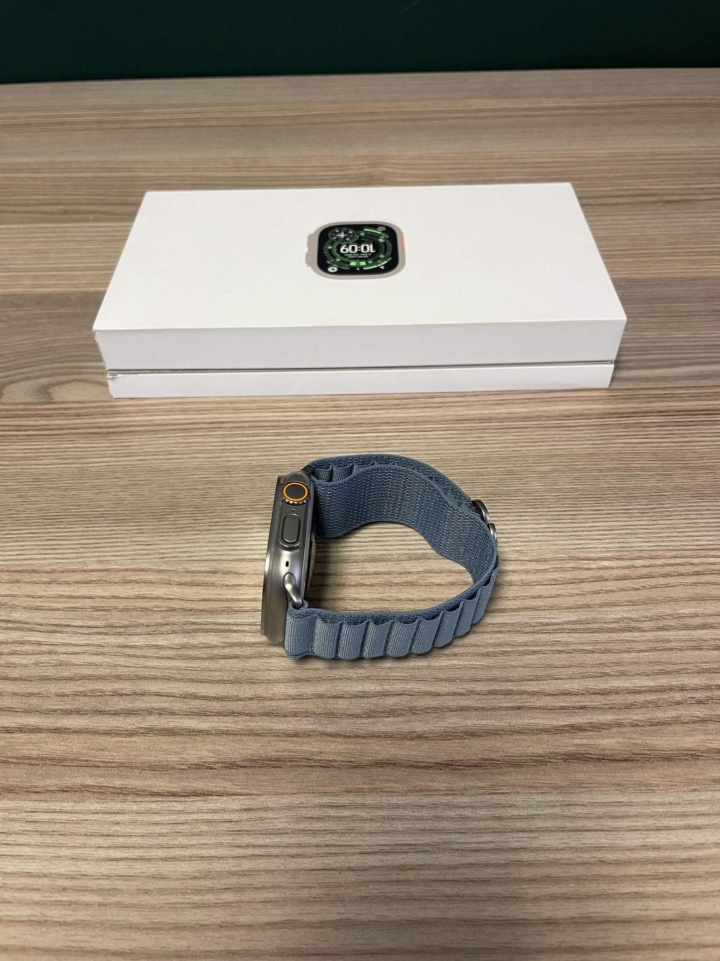 Apple Watch Ultra 3 Natural Titanium Case With Blue Alpine Loop (Pre-owned | A-Grade)