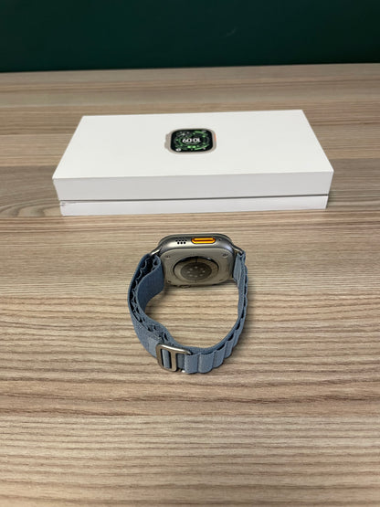 Apple Watch Ultra 3 Natural Titanium Case With Blue Alpine Loop (Pre-owned | A-Grade)