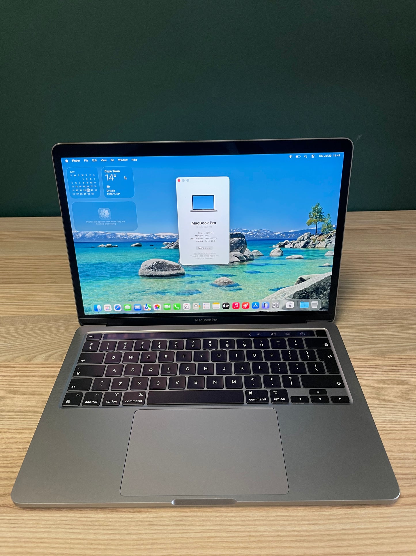 MacBook Pro 13-inch | M2 Chip | 256GB - Space Grey (Pre-owned | B-Grade)