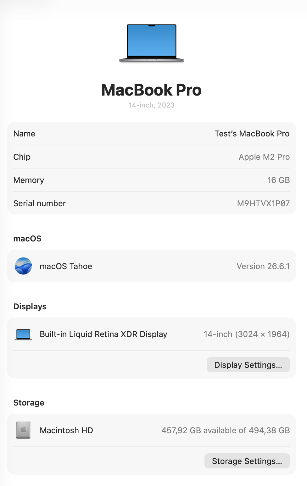 Apple MacBook Pro 14-inch With M2 Pro Chip 512GB | 16GB - Space Grey (Pre-owned | A-Grade)