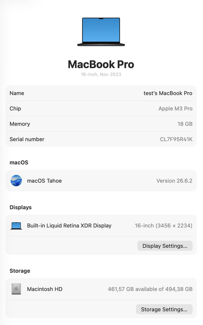Apple MacBook Pro 16-inch With M3 Pro Chip | 512GB | 18GB - Space Black (Pre-owned | B-Grade)