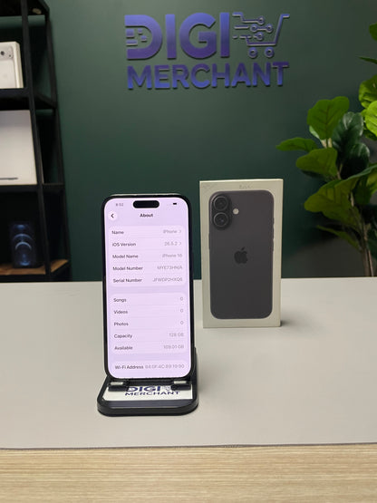 iPhone 16 128GB - Black (Pre-owned | A-Grade)