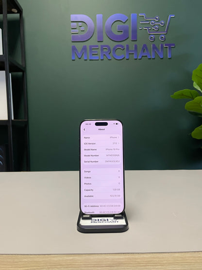iPhone 16 Pro 128GB - Black Titanium (Pre-owned | B-Grade)