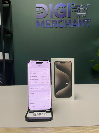 iPhone 15 Pro 256GB - Natural Titanium (Pre-owned | B-Grade)