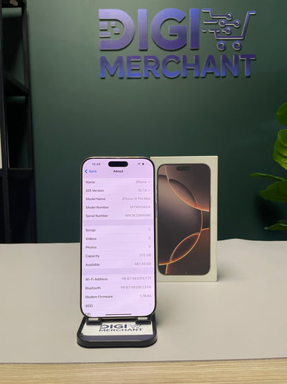 iPhone 16 Pro Max 512GB - Desert Titanium (Pre-owned | B-Grade)
