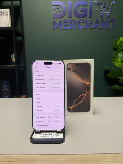 iPhone 16 Pro Max 1TB - Desert Titanium (Pre-owned | Pristine)