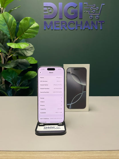 iPhone 16 Pro 512GB - White Titanium (Pre-owned | Pristine)