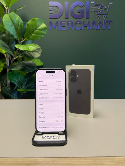 iPhone 16 128GB - Black (Pre-owned | B-Grade)