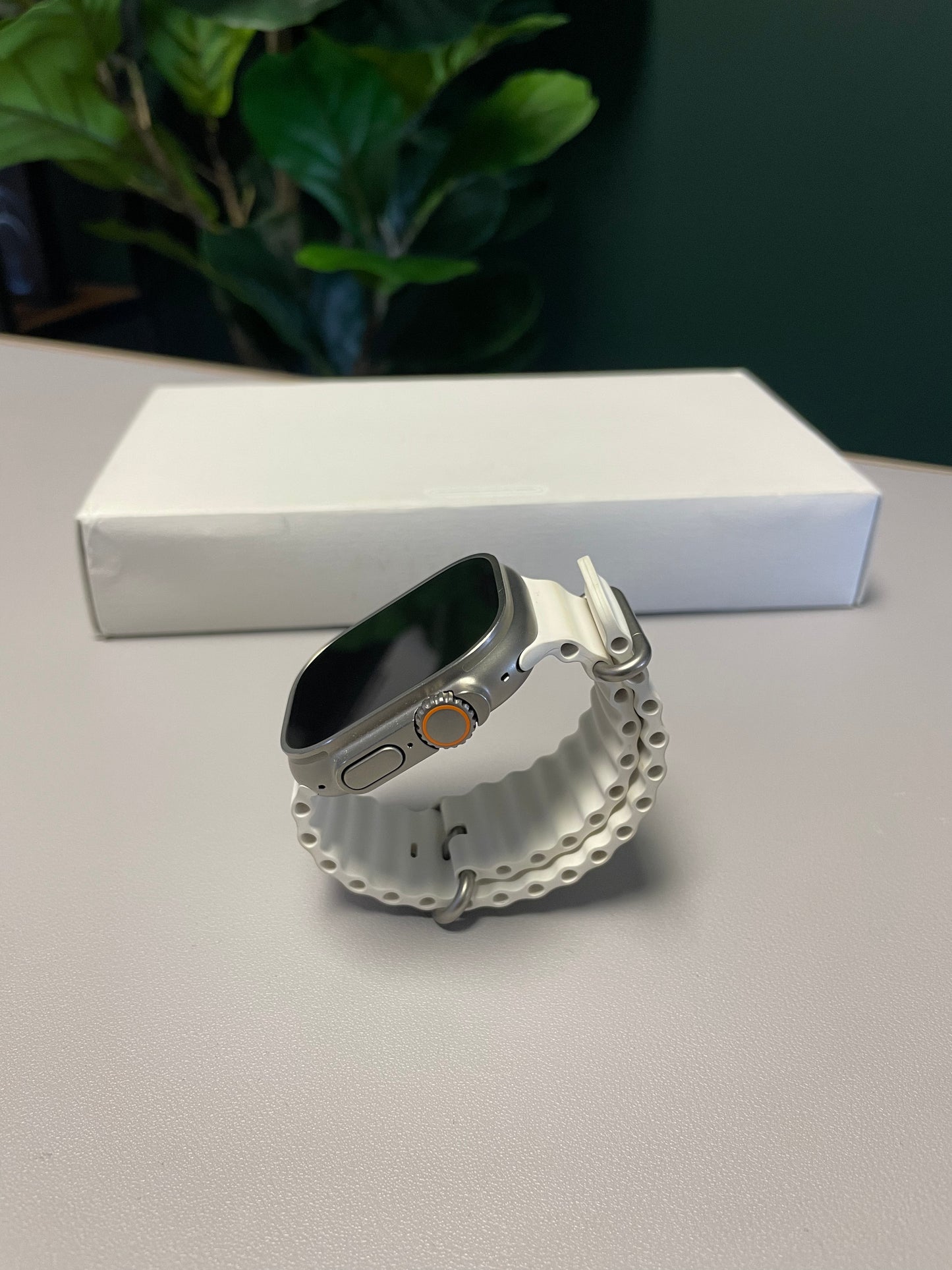 Apple Watch Ultra 2 Titanium Case With White Ocean Band (Pre-owned | Pristine)