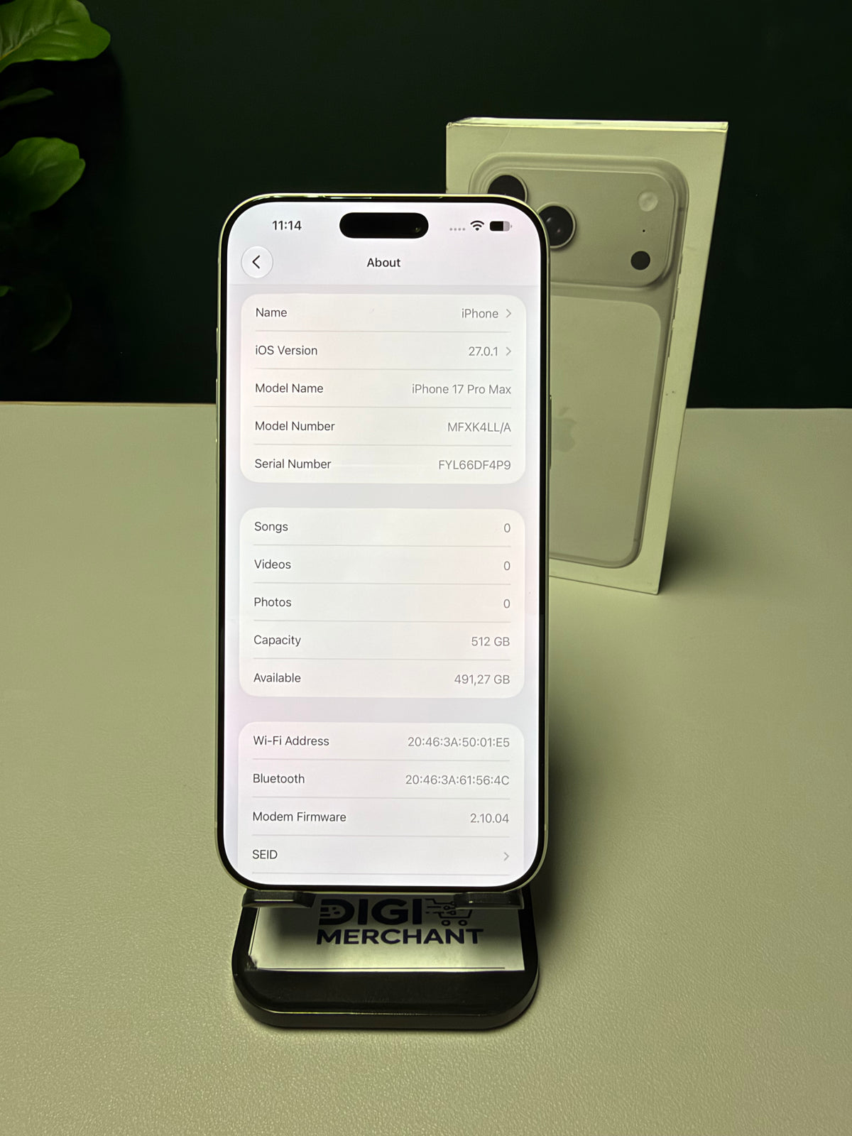 iPhone 17 Pro Max 512GB - Silver eSIM (Pre-owned | A-Grade)