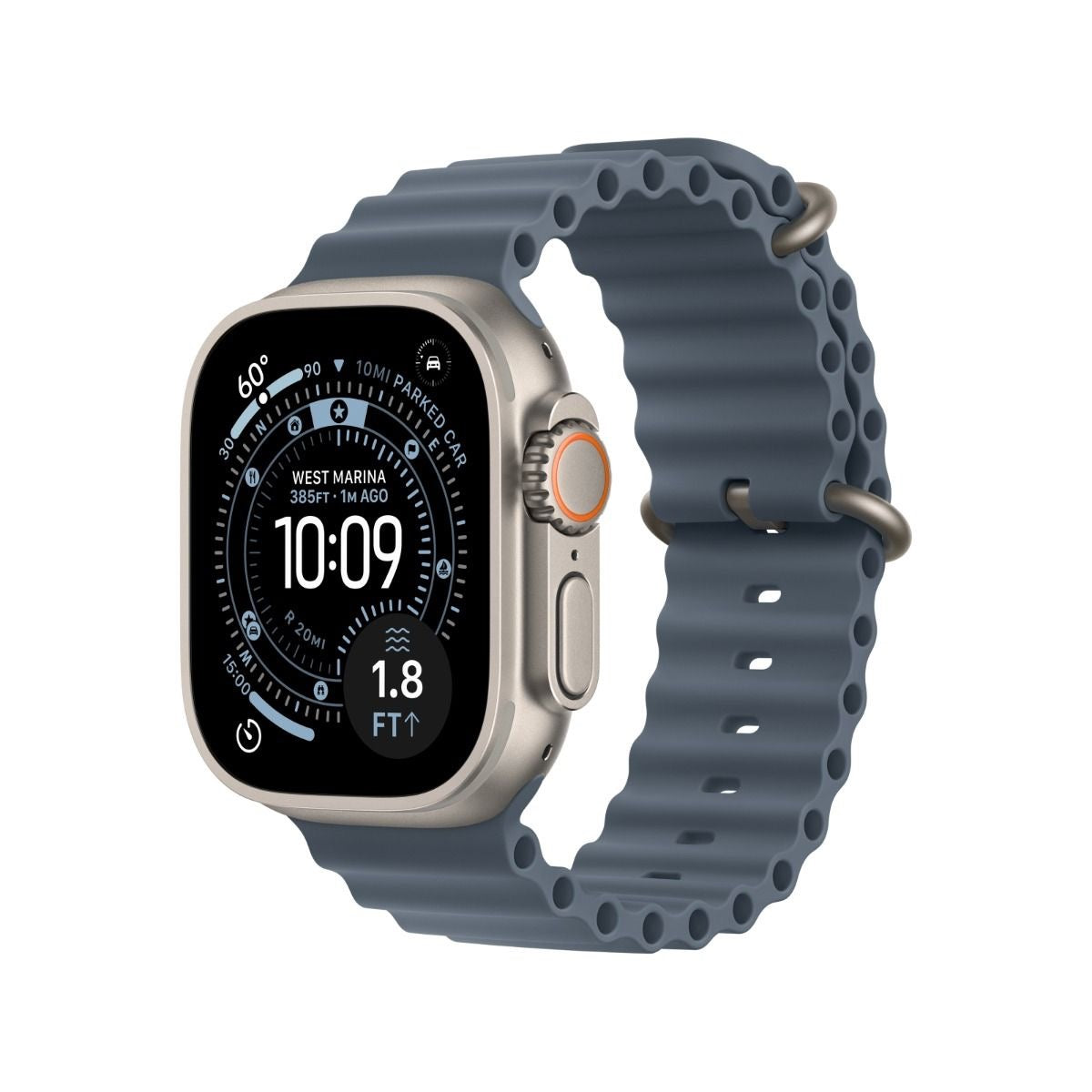 Apple Watch Ultra 3 Natural Titanium Case With Anchor Ocean Band (Pre-owned | A-Grade)