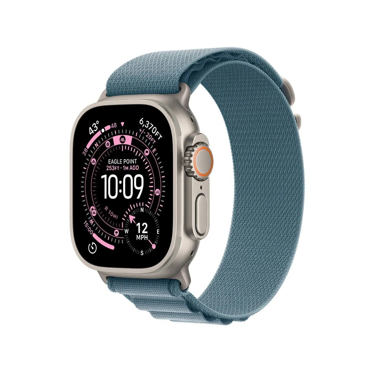 Apple Watch Ultra 3 Natural Titanium Case With Blue Alpine Loop (Pre-owned | A-Grade)