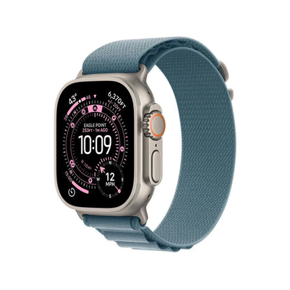Apple Watch Ultra 3 Natural Titanium Case With Blue Alpine Loop (Pre-owned | A-Grade)